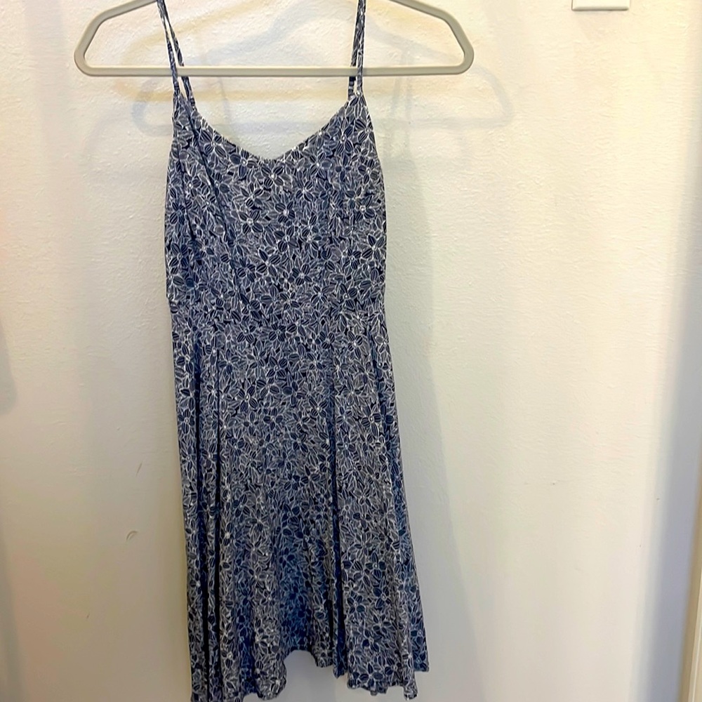 Old Navy A-line navy floral dress size Small